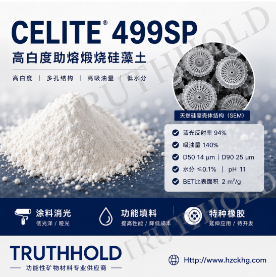 Celite499SP低光泽涂料用高白硅藻土